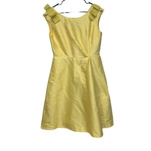 Weekend Max Mara Yellow Sleeveless Babydoll A Line Dress Size 10